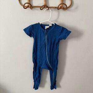 Parade organic blue short sleeve pajamas 6-12m